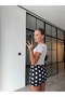 Lycra Shorts Polka Dot Mini Skirt - 7