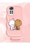 Redmi Note 11 Compatible Case Camera Protector Pink Silicone Couple Phone Case Cute Pattern - 2