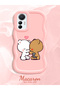Mi 12 Lite Compatible Case Camera Protector Pink Silicone Couple Phone Case Cute Pattern - 2