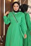 Stone Tassel Dress Green 18700 - 2