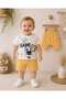 Game Character Printed Shorts and Top Two-Piece Baby Boy Set - 4
