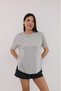 Livesta Women's Oversize Basic Crew Neck T-Shirt 50% Cotton 50% Polyester - 2
