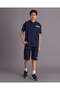 Senior Boys Navy Hooded T Shirt - 2