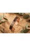Copper Flower Motif Geometric Patterned Adjustable Clamp Bracelet - 5