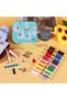 Sewing Set Zippered Portable Travel Sewing Box Mini Sewing Kit Embroidery Set for Journey Home Dowry & Emergency Repair Embroidery Kit - 5