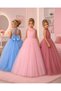 Girls' Back-Detached Dress with Detail on the Back and Crown for Graduation, Wedding, Special Day, Birthday - 3
