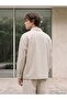 Lcw Vision Beige Loose Fit Printed Men's Jacket - 4