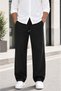 Men's Baggy Linen Trousers with Elastic Waist, Stylish and Comfortable for Everyday Use - 5
