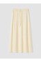 Original Elastic Waist Striped Modal Blend Skirt - 5