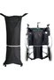 Black Oxygen Tank Holder for Wheelchair Portable Medical Cylinder Backpack for Travel Carrier Access