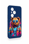Honor 400 Pro Compatible Bear Patterned Silicone Case with Glasses - 2