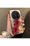 Vivo X200 Pro Compatible Silicone Edge Hard Back Case Couple Phone Case with Floral Pattern - 3