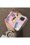 Samsung Galaxy A31 Compatible Silicone Edge Hard Back Case Couple Phone Case with Cartoon Pattern - 4
