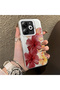 Tecno Spark 20C Compatible Silicone Edge Hard Back Case Couple Phone Case with Floral Pattern - 3