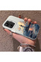 Poco C65 Compatible Silicone Edge Hard Back Case Couple Phone Case Tower Patterned - 2