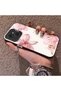 Tecno Spark 40C Compatible Silicone Edge Hard Back Case Couple Phone Case with Floral Pattern - 2