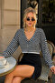 Women's V-Neck Buttoned Short Knitwear Cardigan - 5