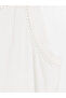 Lcw Vision White Crew Neck A-Line Mini Dress - 6