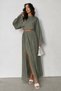 Raw Linen Bohemian Blouse Skirt Set - 2