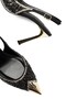 Women's High Heeled Special Stone Pointed Toe Buckle Open Back Evening Dress Shoes 14225 - 8