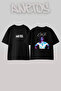 Cardi B_58 Design Printed Oversize Black T-Shirt