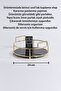 Gold Black Round Decorative Tray with Handles 25 Cm, Presentation and Organizing Tray with Handles - 7