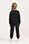 Girl's Embroidered Black Long Sleeve Tracksuit Set Us2723-C-V3 - 3