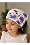 Kitten Patterned Lace Children's Bandana |   Adjustable Tie-Back Hair Accessory for Baby & Girls - 2