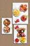 3-Piece Glass Cutting Board and Presentation Tray with White Marble Pattern 20 X 30, 25 X 35 and 30 X 40 cm - 2