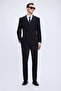 Black Regular Fit Double Breasted Classic Suit