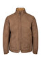 Brown Slim Fit Baby Collar Coat
