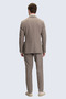 Mink Slim Fit Mono Collar Casual Suit - 5