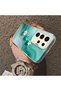 Samsung Galaxy S24 Ultra Compatible Silicone Edge Hard Back Case Couple Phone Case with Floral Pattern - 4