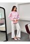 Women's Vertical Striped Shirt Collar Long Sleeve Shirt - 6