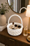 سلة هدايا متعددة الأغراض مصنوعة يدويًا من كانديا، سلة هدايا للضيوف، سلة زفاف، سلة ديكور، سلة فواكه، سلة تقديم، مقاس 19x7 سم