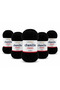 Chenille Velvet Yarn (Chenille Classic) Amigurumi Yarn - 5 Yumak - 502 Black