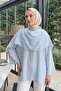 Shawl Detailed Tunic Y0151 - Baby Blue
