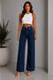 Woman | | | Street Style | | |   Palazzo Denim Pants High Waist