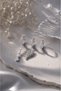 Leaf 3-Piece Combination Hoop Earring Set (Silver Color)