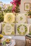 Home Lemons Patterned 4-Piece Throw Pillow Cover Set
