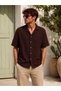 Men's Short-Sleeved Summer Muslin Cotton Shirt