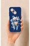 Tecno Spark Go1 Compatible Blue Ribbon Flower Pattern Silicone Case