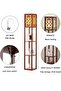 Nordic Modern Bedroom linen cover Standing Floor vertical lamp With 9W bulb - 3