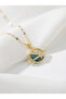 Women's Steel Zircon Stone Saturn Planet Necklace - 2