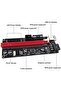 PCE 4248 PCI E Express 1X إلى 16X USB 3.0 009s Riser Riser Extension Card شاشة عرض بمدخل 4 و6 دبابيس - 2