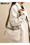 Women's Canvas Crossbody Bag with 6 Pocket Design and Adjustable Strap Small Shoulder Purse with Phone compartment for Casual Travel Use