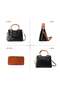 Women's Fashion Luxury Shoulder Bags, Ladies Designer Hardware Charm Handbag Tote Bags Clutch Bag, PU Leather Crossbody Bag Satchel Bag Beach Bag Carry Bag for College Students and Teenagers - 4