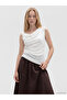 Original Boat Neck Ruched Lace Blouse
