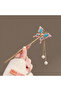 Pearl Dangle Clasp with Butterfly Detail Pen Clasp Chinese Stick Japanese Clasp - 2