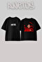 Cardi B_34 Design Printed Unisex Oversize Black Tshirt